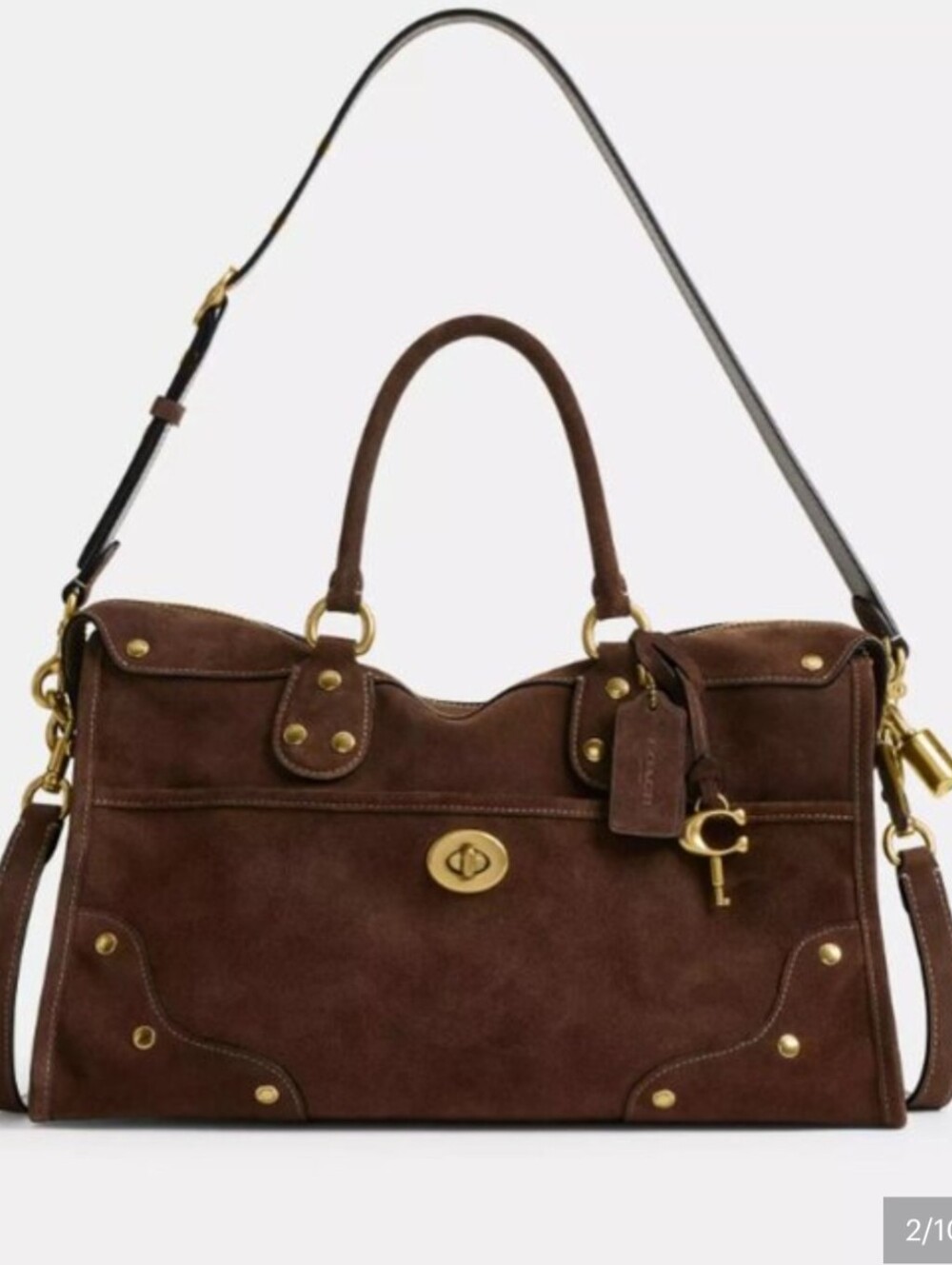 Coach Brown Suede Rhyder 38 Brand New Wrapped